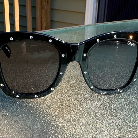Quay AFTER HOURS RHINESTONE blk/blk •SUPER RARE• Sunglasses - Picture 3 of 15